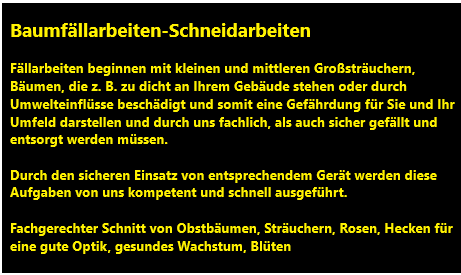 Schneidarbeiten